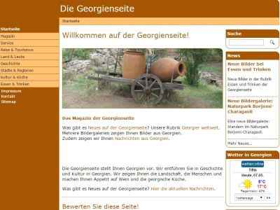 Georgienseite 2014 TYPO3 Layout Frontend update relaunch TYPO3 LTS6 PHP mySQL Extensions Extbase Fluid SEO Köln HTML5 jQuery CSS3 Referenz Thomas Berscheid Georgienseite 2014 TYPO3 Layout Frontend update relaunch TYPO3 LTS6 PHP mySQL Extensions Extbase Fluid SEO Köln HTML5 jQuery CSS3 Referenz Thomas Berscheid