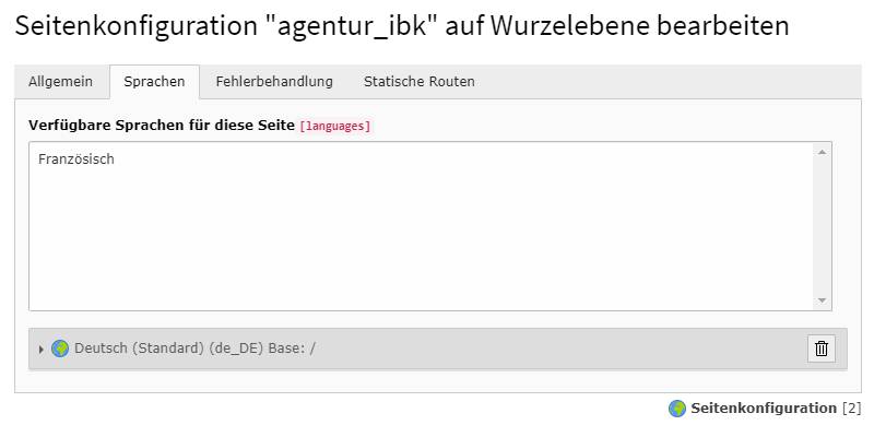 Sprachen im Backend von TYPO3 für eine Webseite konfigurieren - Sprache einrichten: TYPO3 Schulung und Lehrgang Setup und Konfiguration Thomas Berscheid Köln