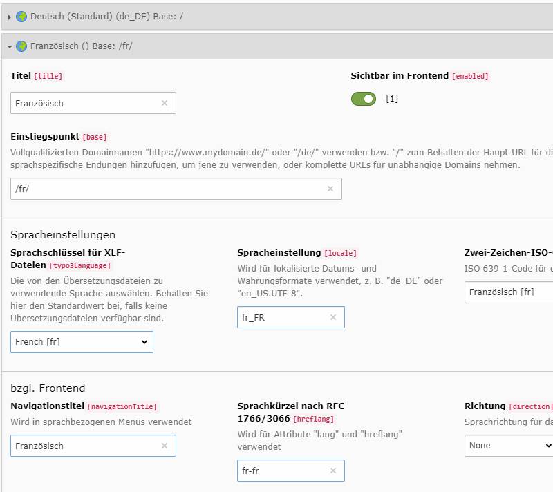 TYPO3 Backend: Sprache für die Webseite einrichten. Konfiguration einer Webseite mit TYPO3 - Lehrgang TYPO3 TYPO3 Backend: Sprache für die Webseite einrichten. Konfiguration einer Webseite mit TYPO3 - Lehrgang TYPO3