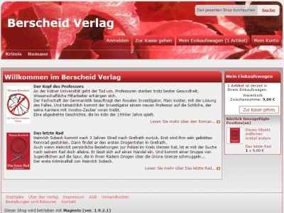 Referenz Berscheid Verlag: Magento Shop, Einrichtung responsives Frontend. HTML5, CSS3 - Internetagentur Irma Berscheid-Kimeridze Köln